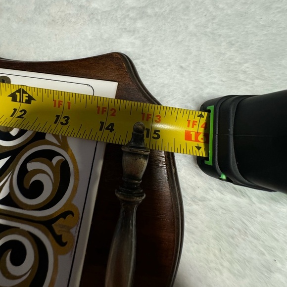 Vintage Himark Wooden MCM Cheese Tray Charcuterie Board Ceramic Tile w/Handles - Picture 3 of 16